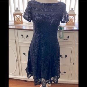 Studio One Navy dress Size 4 NWT